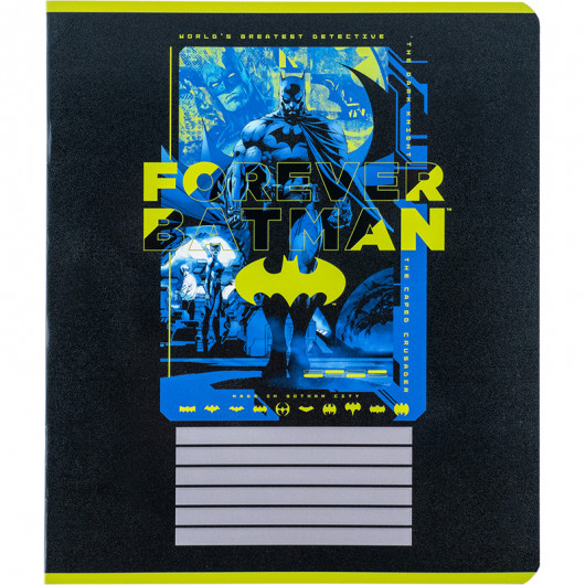 Тетрадь 18 лист., в кл., гибр. лак + УФ лак, DC Comics (DC24-236) Kite - фото 12