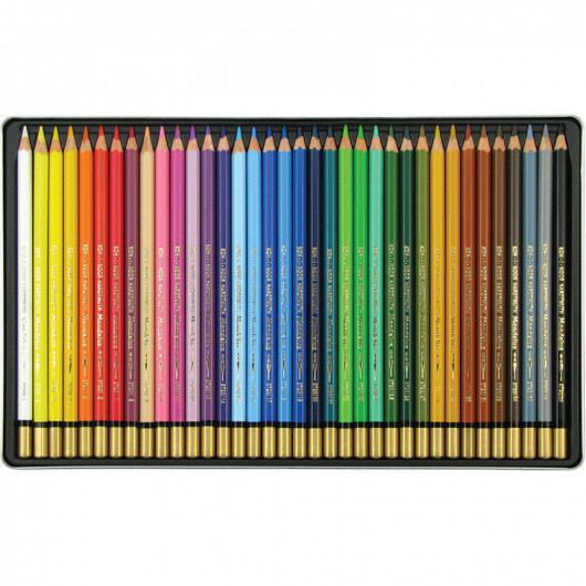 Карандаши акварельные, 36цв. MONDELUZ 3725, метал/коробка Koh-i-noor - фото 4