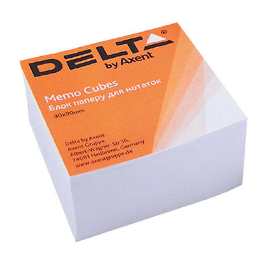 Блок для записи клееный 90*90*30мм., Delta (D8004) белый Axent - фото 2