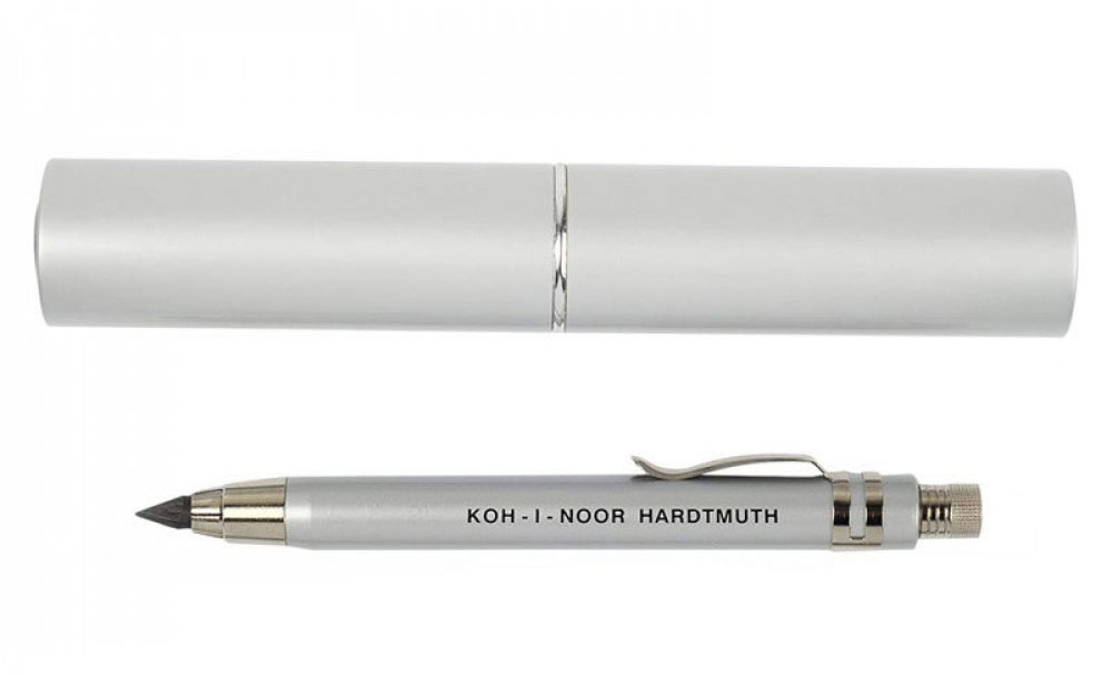 Карандаш цанговый 5,6мм. HARDTMUTH 5359, металлический корпус, с футляром Koh-i-noor - фото 9