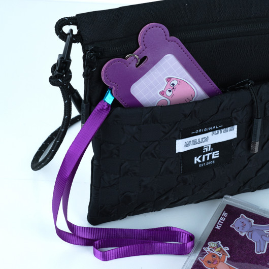 Бейдж на шнурке вертикальный, фиолетовий Kite - фото 7