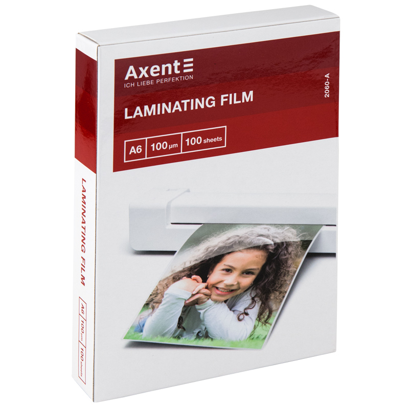 Плівка для ламінування 100 мкм, A6 (111x154мм), 100 шт. Axent — фото 1