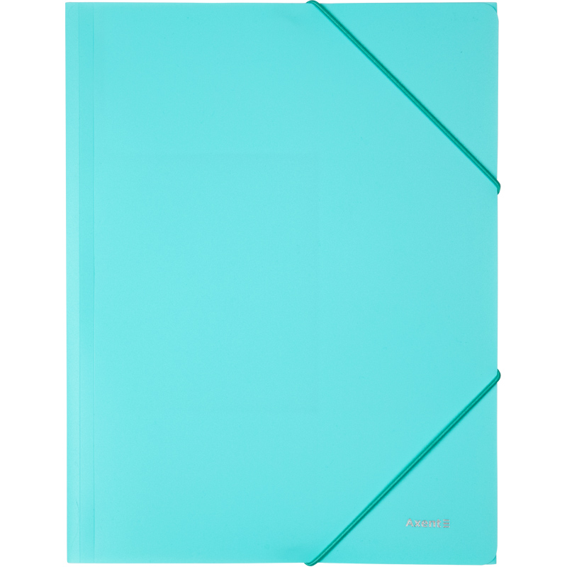 Папка на резинках, А4, Pastelini, мятная Axent - фото 1