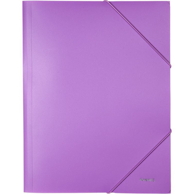 Папка на резинках, А4, Pastelini, сиреневая Axent - фото 1