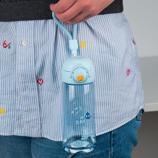 Пляшечка для води, 480 мл, блакитна (K25-1236-2) Kite — фото 7