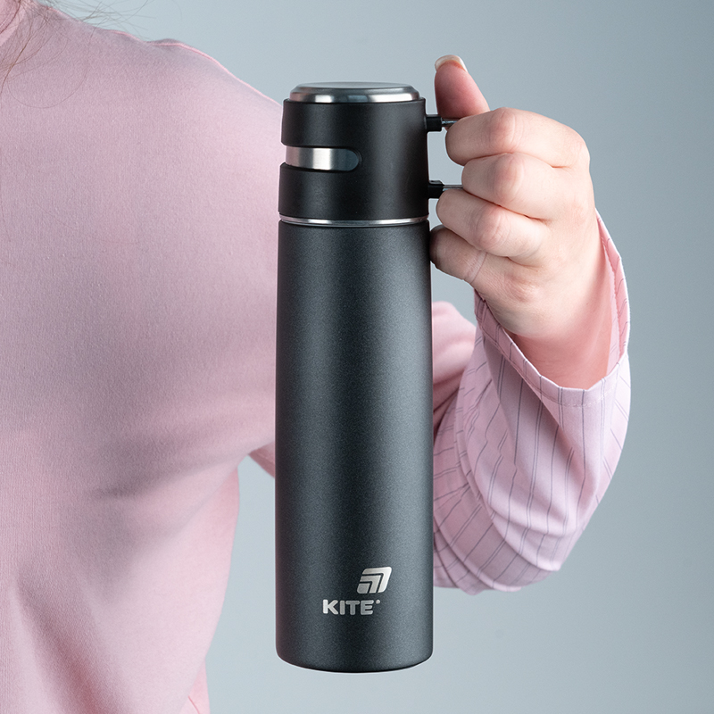 Термос 500 мл, чорний чорн. (K25-1224-1) Kite — фото 6