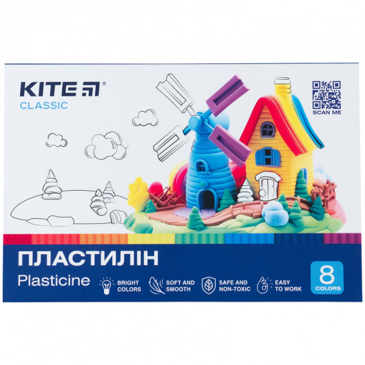 Пластилин, 8 цветов, 160 г. Kite Classic Kite - фото 6