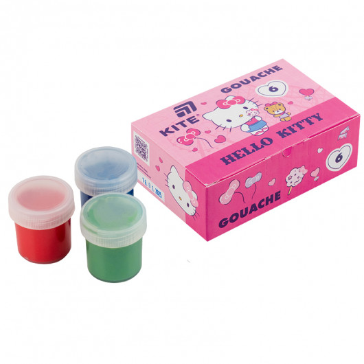 Гуаш, 6 кол., 20мл Hello Kitty (HK25-062) Kite — фото 3