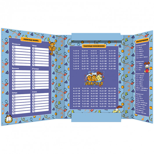 Папка для тетрадей B5, на резинках, картон, Garfield (GF25-210) Kite - фото 4