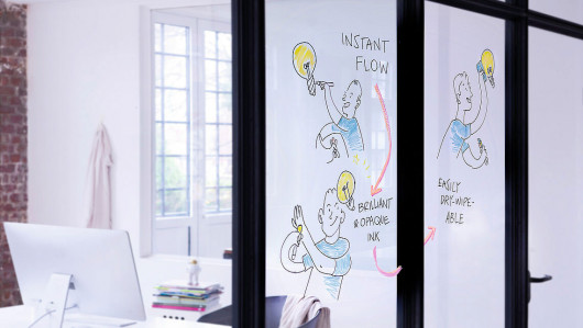 Маркер для стеклянных досок Glass e-95, круглое острие 2-3мм., бел. Edding - фото 6