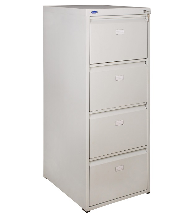 Шкаф картотечный, для подвесных файлов 4 ящика, (1335*495*602мм) метал., замок сер. УХЛ-МАШ - фото 1