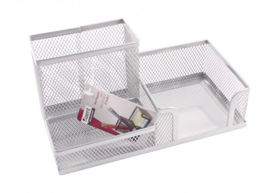 Підставка-органайзер 203x105x100мм., на 3 відділення, металева, срібл. Axent — фото 2