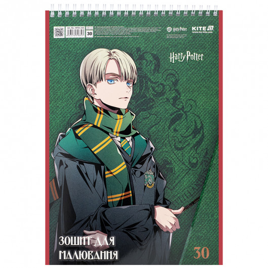 Тетрадь для рисования, 30 л., спир., софт тач + УФ лак, «Harry Potter» Kite - фото 6