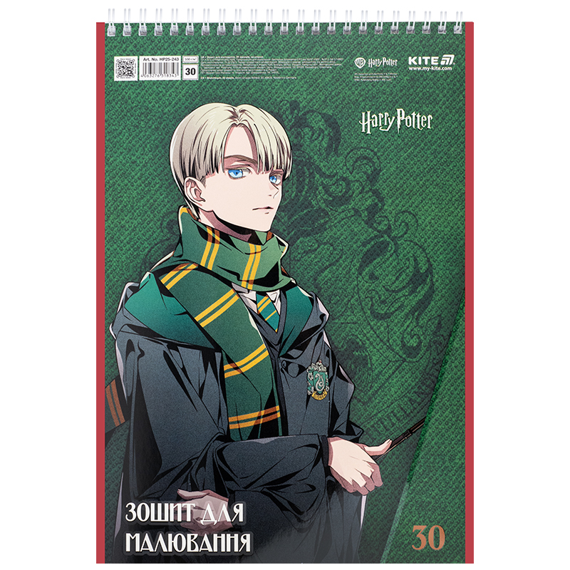 Тетрадь для рисования, 30 л., спир., софт тач + УФ лак, «Harry Potter» Kite - фото 6