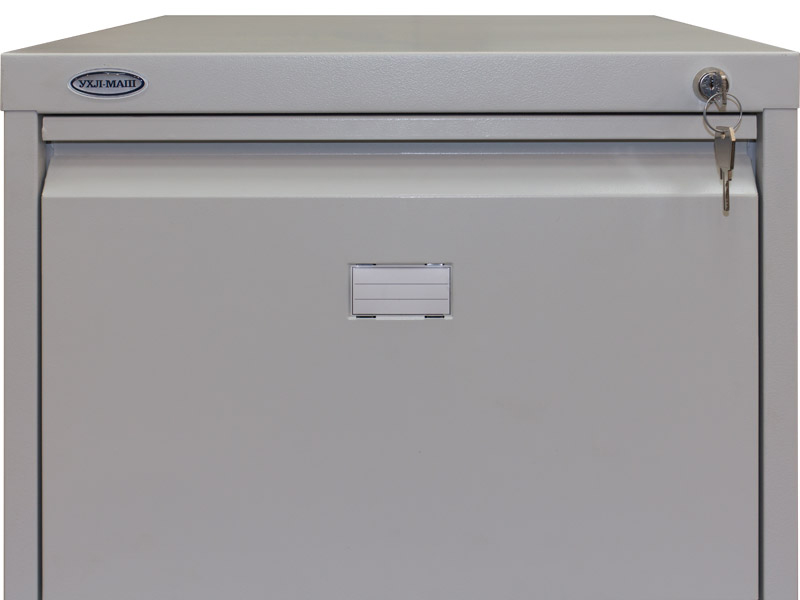 Шкаф картотечный, для подвесных файлов 4 ящика, (1335*495*602мм) метал., замок сер. УХЛ-МАШ - фото 2