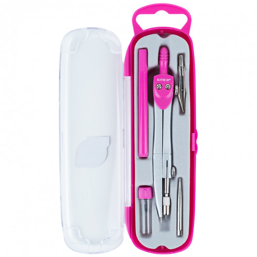 Готовальня 5 предметов, розовая Kite - фото 3