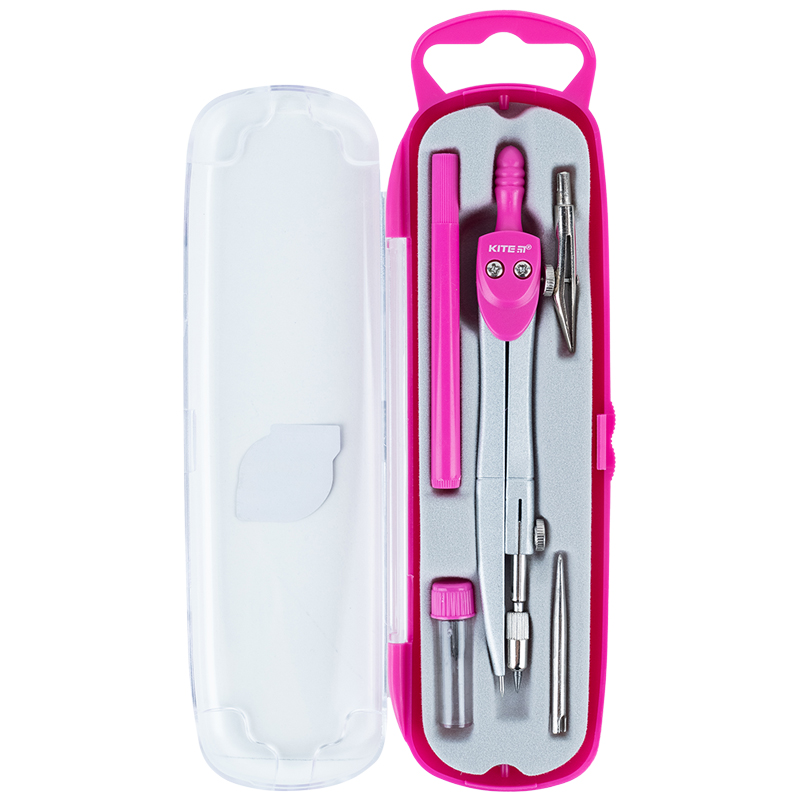 Готовальня 5 предметов, розовая Kite - фото 3