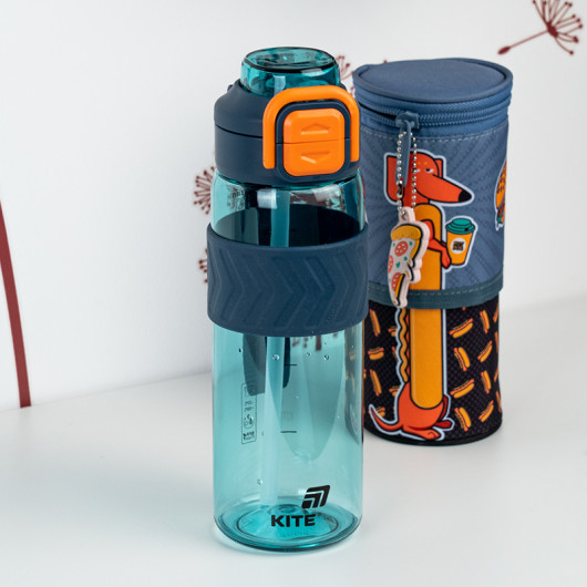 Пляшечка для води, 800 мл, блакитно-помаранчева (K25-1234-3) Kite — фото 6