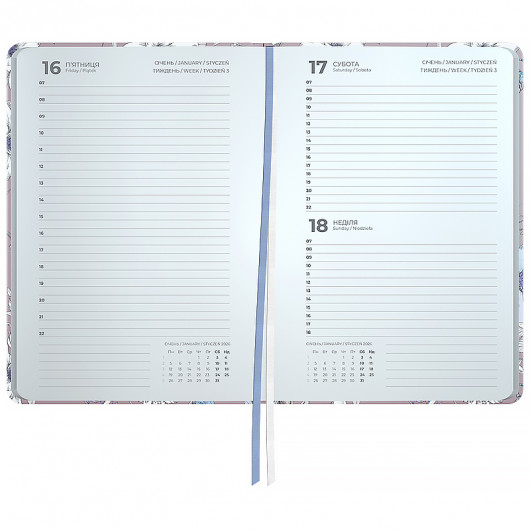 Ежедневник  2026 Partner, 145*210, Blue Elegance Axent - фото 3