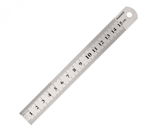 Лінійка сталева, 15см. Axent — фото 3