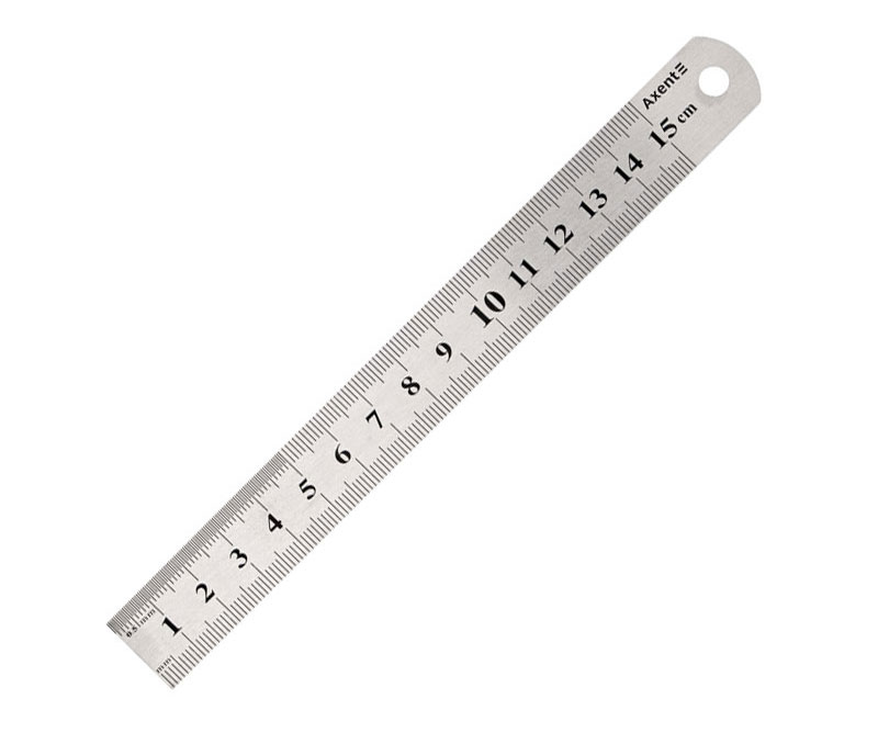 Лінійка сталева, 15см. Axent — фото 3