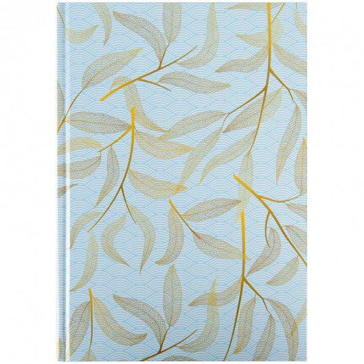 Книга обліку тверда обкладинка, офсет, 96арк., серія Waves, клітинка, блакит. Axent — фото 4