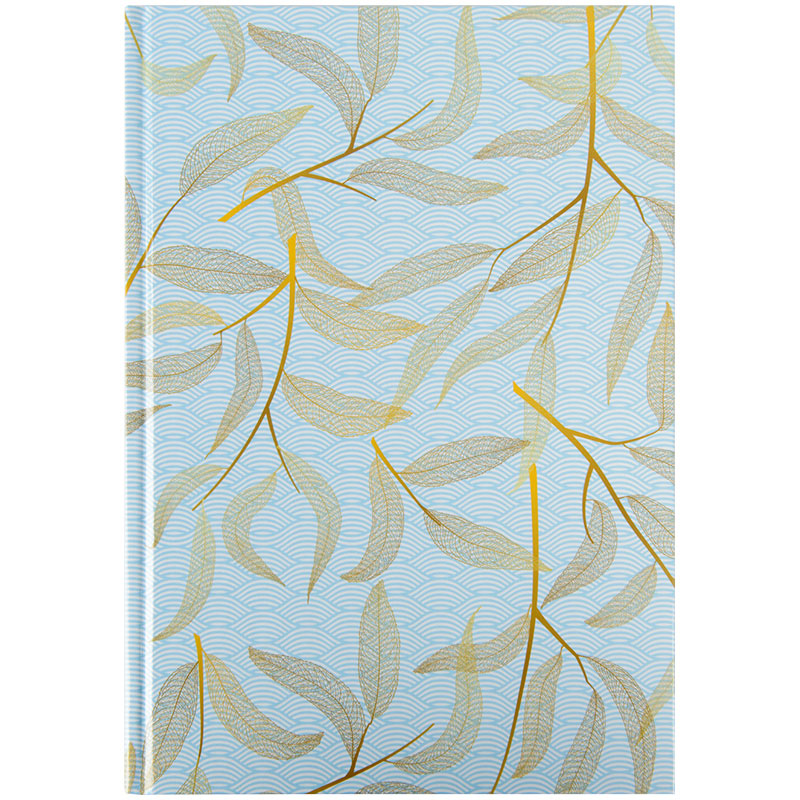 Книга обліку тверда обкладинка, офсет, 96арк., серія Waves, клітинка, блакит. Axent — фото 4