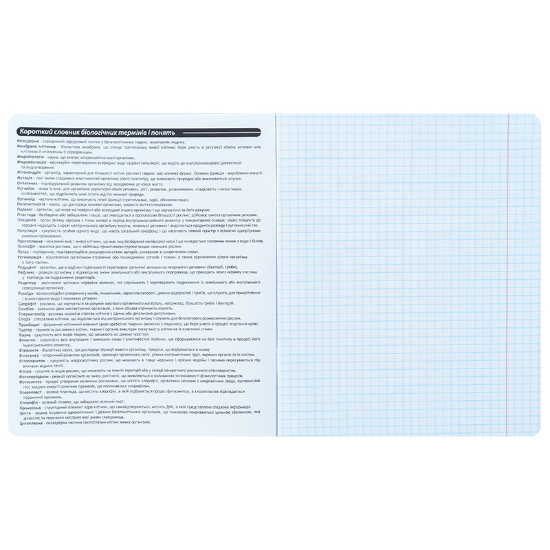 Зошит предметний 48 арк., кл., софт тач+УФ, Bright, біологія (K25-240-17) Kite — фото 7