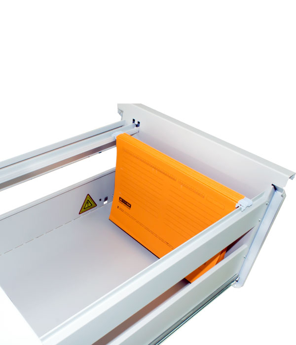 Шкаф картотечный, для подвесных файлов 4 ящика, (1335*495*602мм) метал., замок сер. УХЛ-МАШ - фото 5