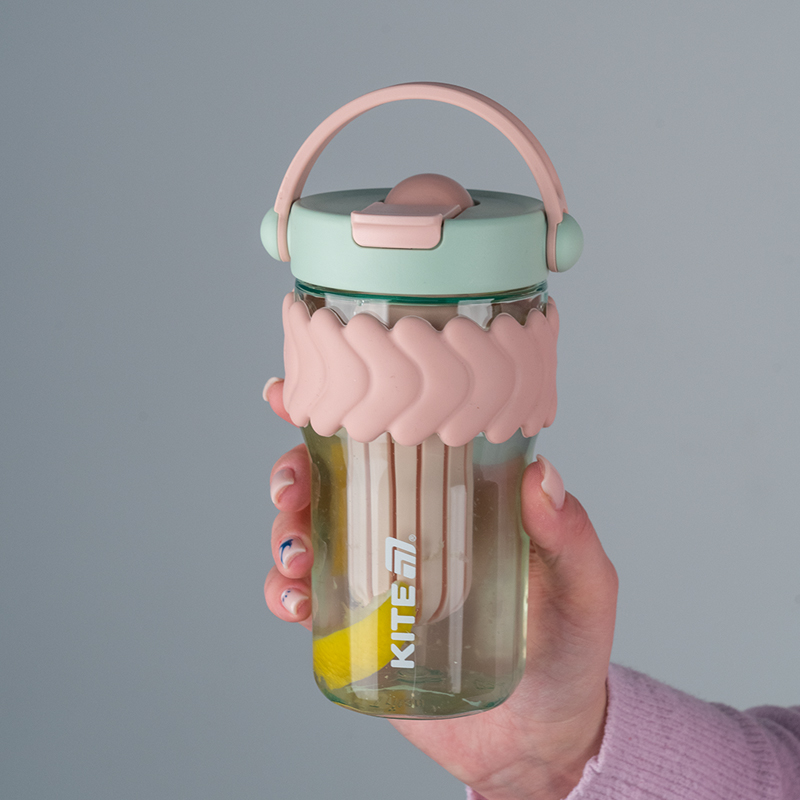 Стакан для води, 700 мл, м'ятно-рожевий Kite — фото 8