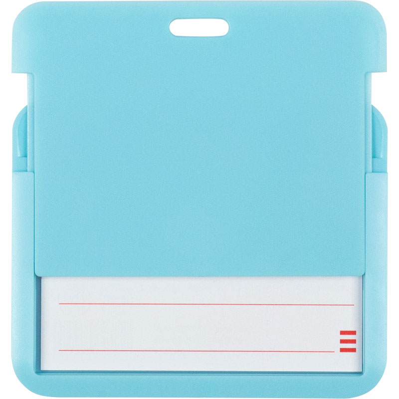 Бейдж-слайдер горизонтальный 85*54мм., ABS пластик, голуб. Axent - фото 4