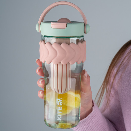 Стакан для воды, 900 мл, мятно-розовый Kite - фото 8