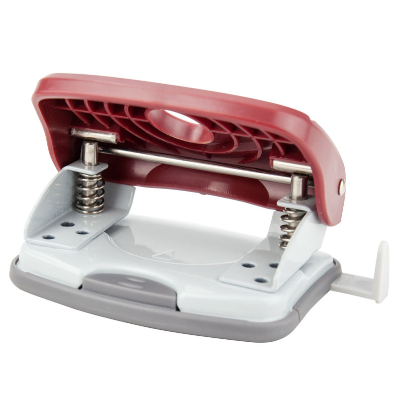 Дырокол на 2 отверстия, до 20 листов Welle-2, пластиковый, красн. Axent - фото 5