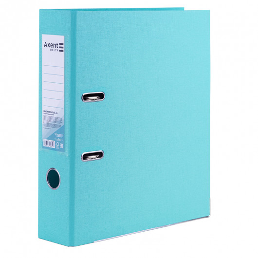 Реєстратор 7,5см. А4 (PP), двосторонній, Pastelini, бірюз. Axent Delta — фото 2
