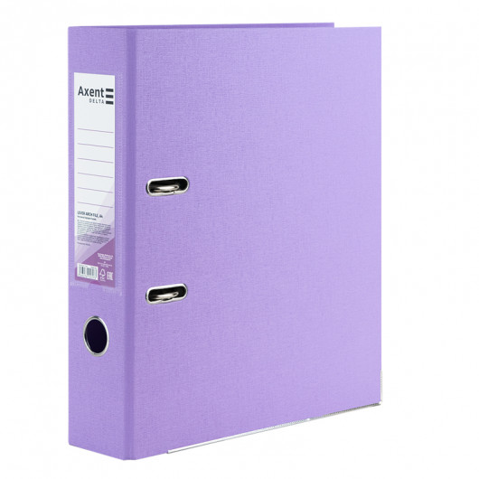 Регистратор 7,5см. А4 (PP) двусторонний, Pastelini, сиреневый Axent Delta - фото 2