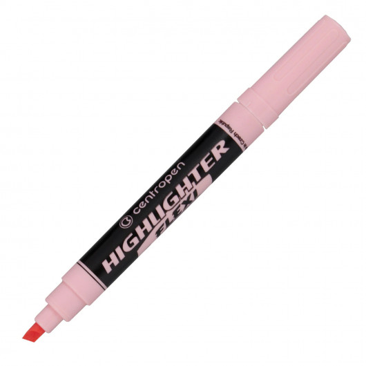 Маркер текстовый Highlighter Flexi 8542, 1-5мм., пастельный роз. Centropen - фото 5