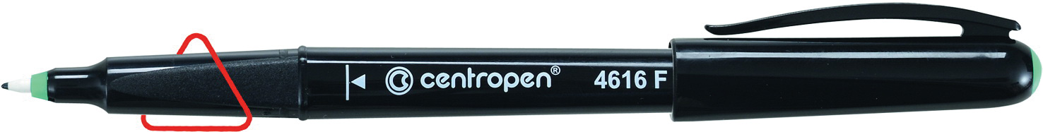 Маркер перманентный для CD/DVD CD-Liner Ergoline 0,6мм.(F), 4616, зелен. Centropen - фото 4