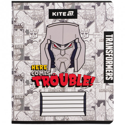 Зошит 12 арк., кл., гібр. лак + УФ лак, Transformers (TF25-232) Kite — фото 8