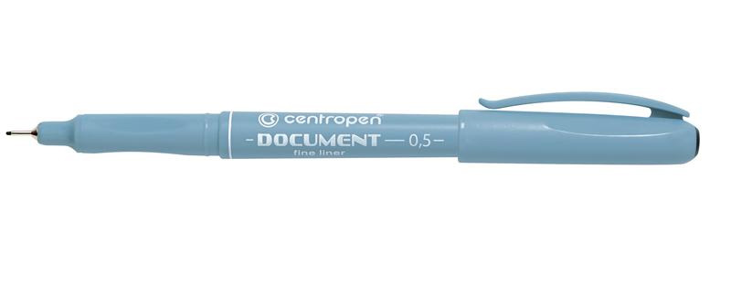 Линер Document 0.5мм.2631, корпус гол., стержень, черн. Centropen - фото 4