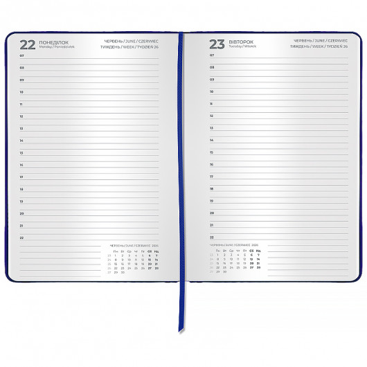 Щоденник 2026 Classic Lux, 145*210, слп/т темно синій Axent — фото 4