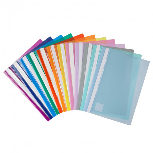 Швидкозшивач з прозор. верхом А4, блак. лід Axent — фото 2