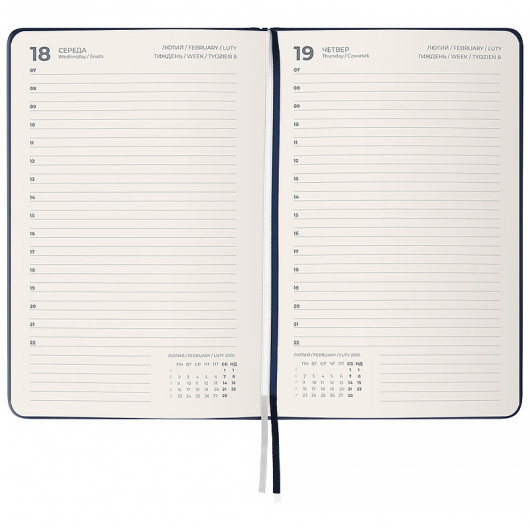 Ежедневник 2026 Grand Strong, 195*255, синий Axent - фото 4