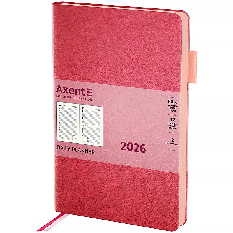 Ежедневник 2026 Partner Soft Muse, 145*210, розовый Axent - фото 5