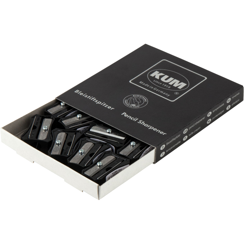 Точилка без контейнера, пластиковая, клиновидная форма 