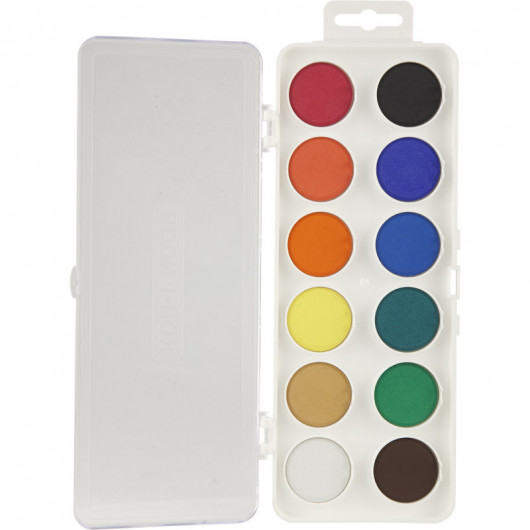 Фарба акварельна сухі 12кол., біла упаковка, без пензля Koh-i-noor — фото 2