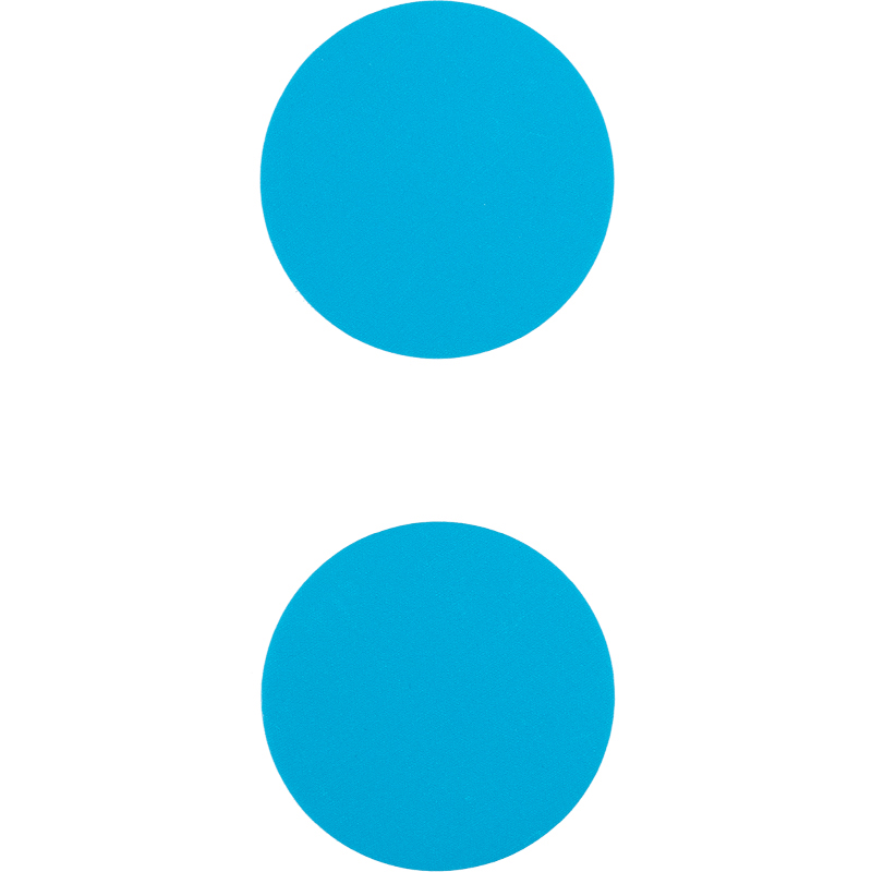 Набор значков светоотражающих, голубые Kite - фото 4