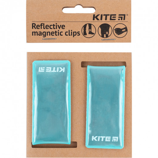 Набор клипс светоотражающих, мятные Kite - фото 4