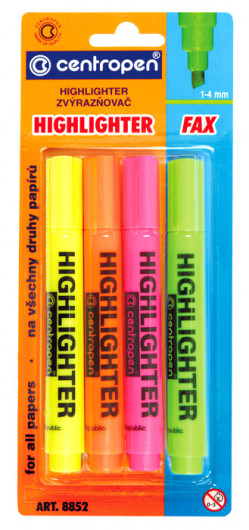 Маркер текстовый Fax 8852, 1-4,6мм., оранж. Centropen - фото 6
