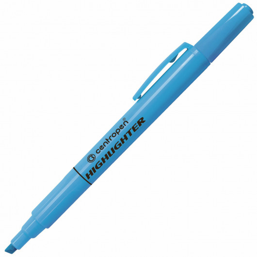 Маркер текстовий Fax 8722, 1-4мм., блакит. Centropen — фото 6