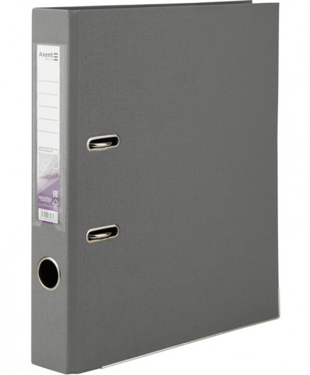 Регистратор 5см. А4 (PP), двусторонний, серый Axent Delta - фото 3